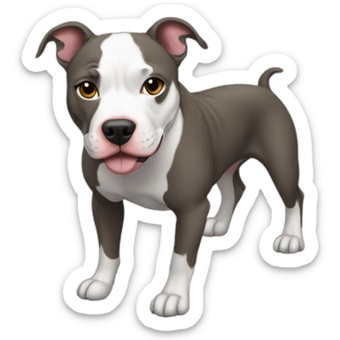 ramper pitbull as a pitbull sticker