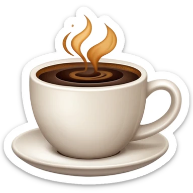 a cup of coffee  sticker