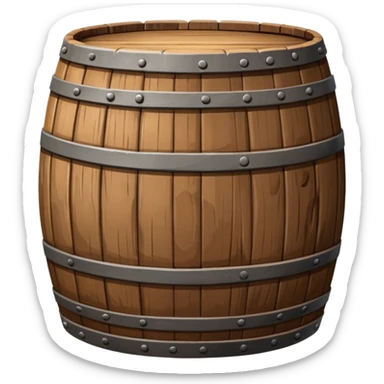 create a dnd style barrel.png using 48x48 pixels size sticker