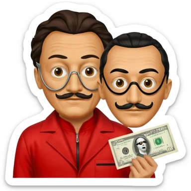 Tokyo in Money Heist TV show sticker