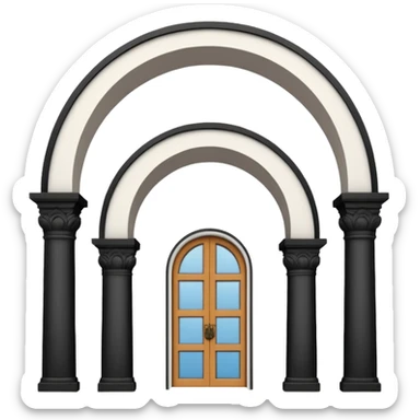 three arches like santa barbara serial sticker