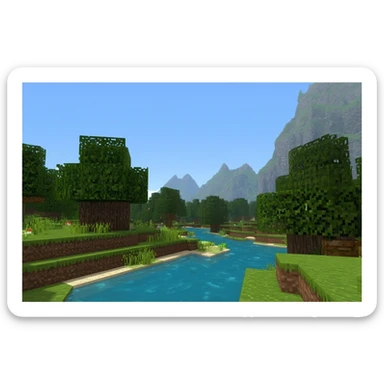 Minecraft world sticker