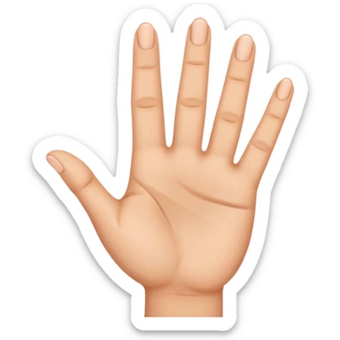 3 fingers emote one hand sticker