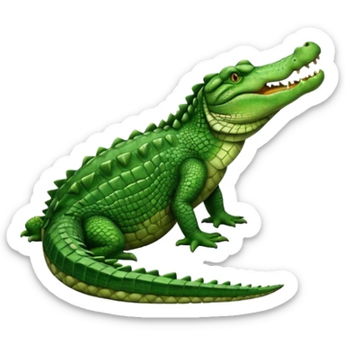 crocodile side view sticker