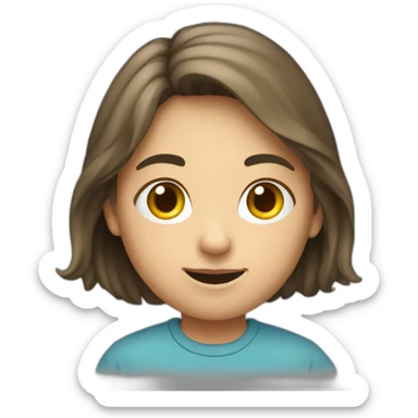 Un adolescents avec une medel part sticker