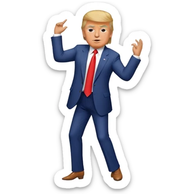 Donald trump dancing  sticker