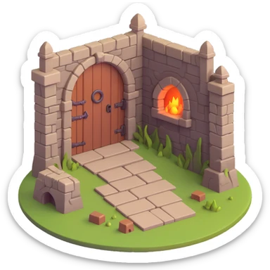 dungeon with yet another different monster sticker