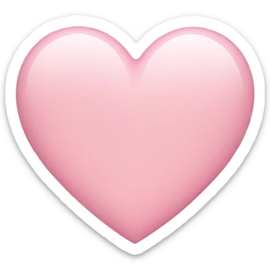 Light pink heart sticker