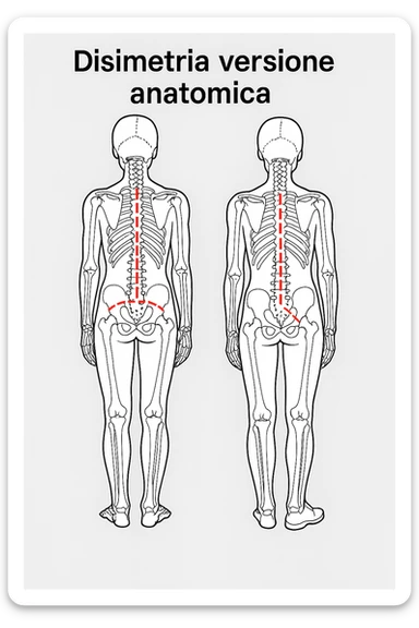 Dismetria versione anatomica sticker