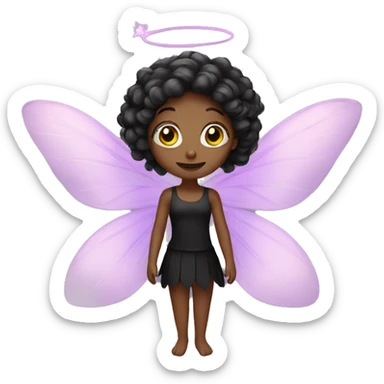 fairy in black sticker
