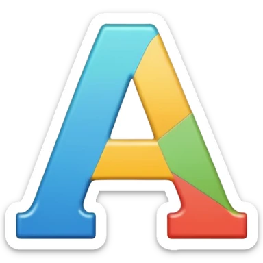 an alphabet flashcard sticker