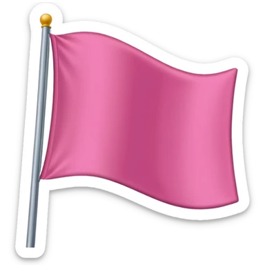 Pink flag emoji sticker