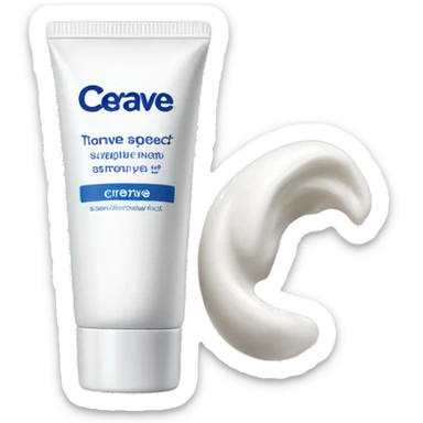 eye cream bottle with label cerave style  sticker