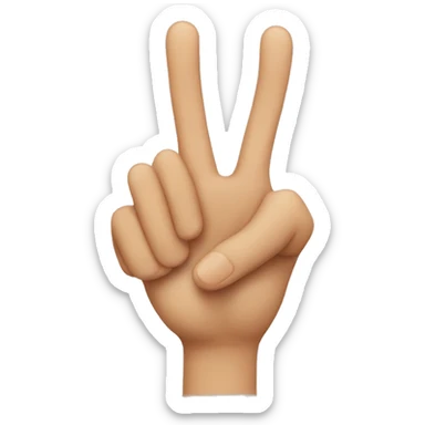 Two fingers close to touching  sticker