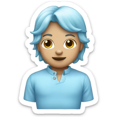 iPhone 15 Baby Blue color sticker