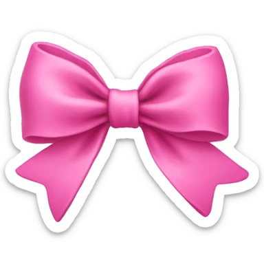 pink bow sticker