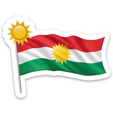 Kurdistan flag  sticker