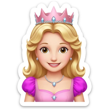 Glinda from Wicked movie, pink sticker