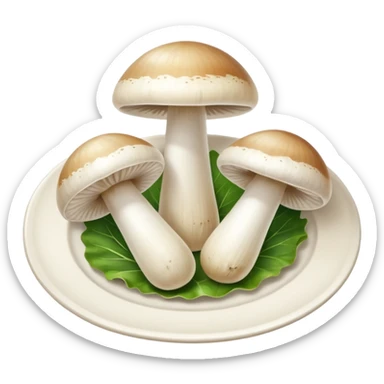 3 champignons on the plat sticker