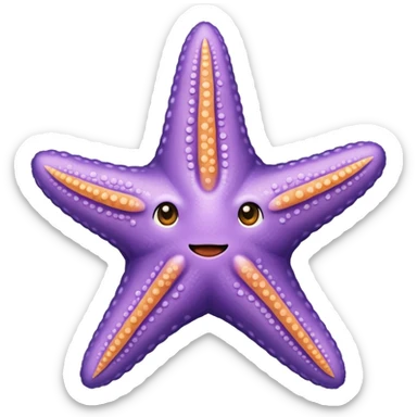 Light purple starfish sticker