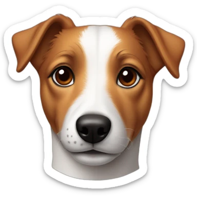 Jack Russell Dog in a red hoodie sticker