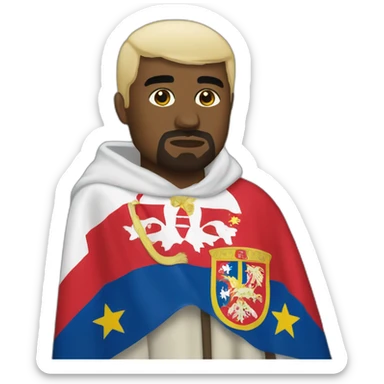 kanye west serbian flag sticker
