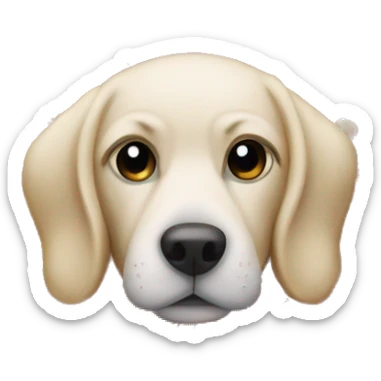 Un perro navideño sticker