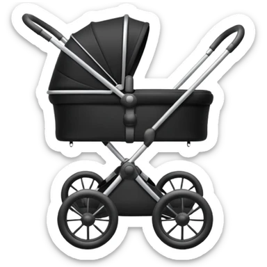 Black stroller sticker