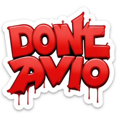 Letters saying “don’t PMO” meaining “don’t piss me off”  sticker