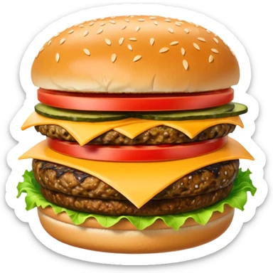 Kapibara burger sticker