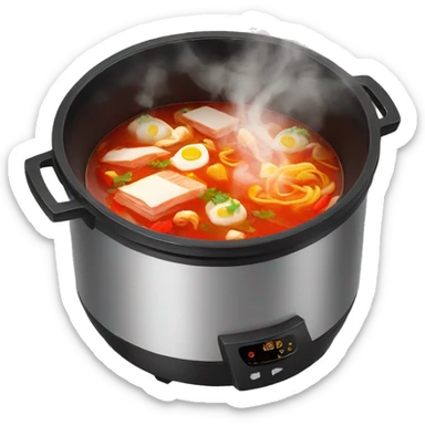 two flavor hot pot with stove under it sticker