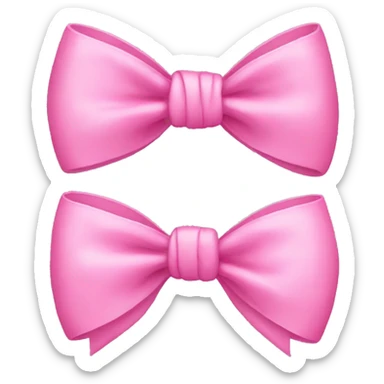 pink bow sticker