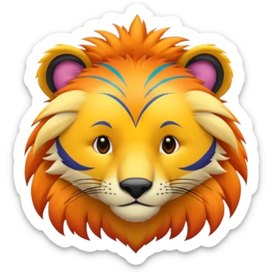 jungle animal sticker