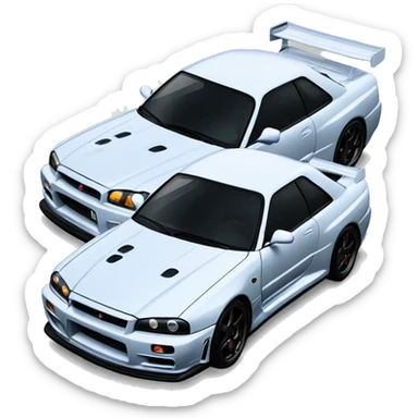 Skyline r34 car  sticker