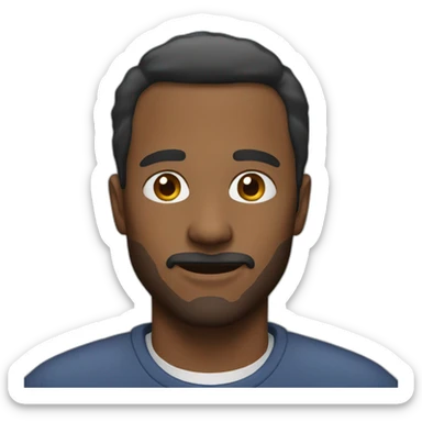 a photo of a man sticker