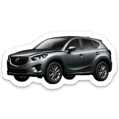 mazda cx5 polymetal grey with dark rims sticker