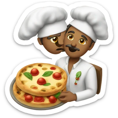 Italiano presentation tasty sticker