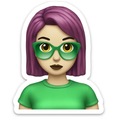 charli xcx brat green sticker