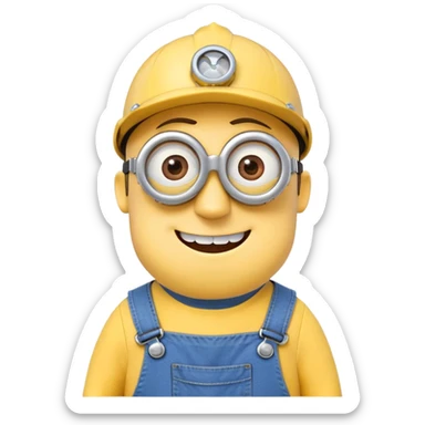 Minion Kevin character sticker