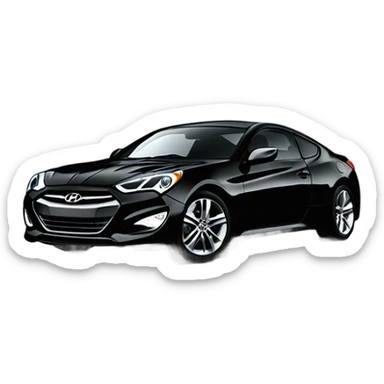 All black 2013 Hyundai Genesis coupe 3.8 sticker