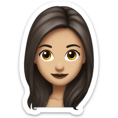 Elena gilbert vampire diares with  long hair by Nina dobrev sticker