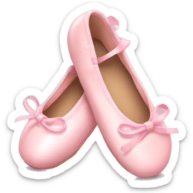 baby pink ballet shoes sticker