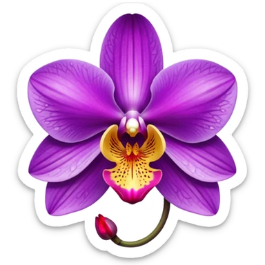 orchid purple sticker