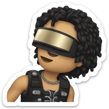 Gêne simmons du groupe kiss sticker