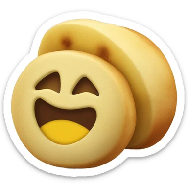 Pączek z nadzieniem pistacjowym z polewą z białej czekolady i kawałkami pistacji sticker