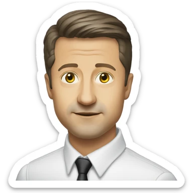 deeply realistic volodymyr zelenskyy  sticker