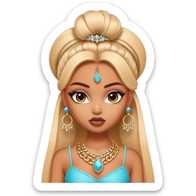 pretty bratz baddie, cool jewelry sticker