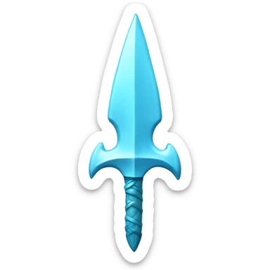 light blue trident  sticker