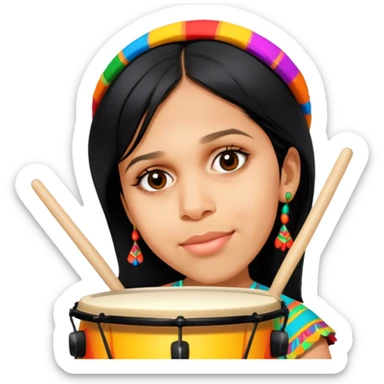 Festive Drummer sticker