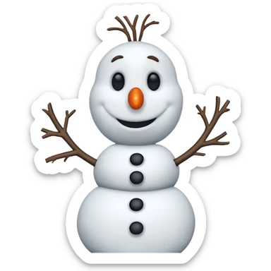 Olaf from the Frozen movie sticker